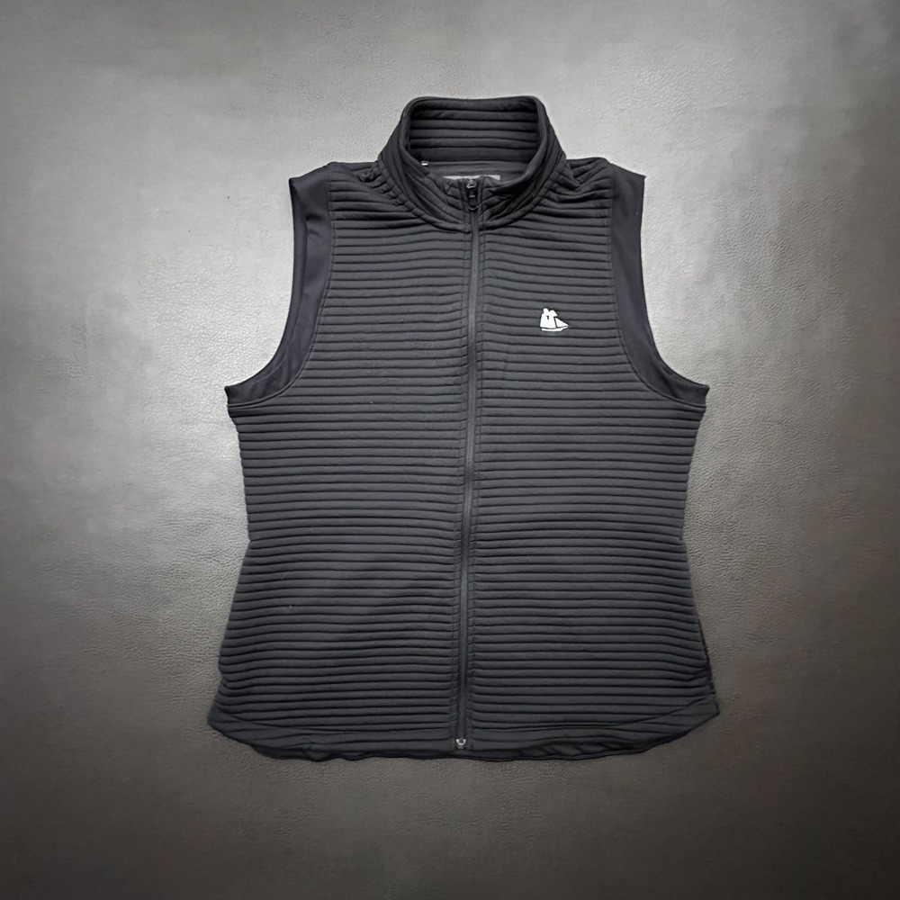 Under Armour Vest Jacket Mens XL Black Landings Savannah Georgia Fitted Golf